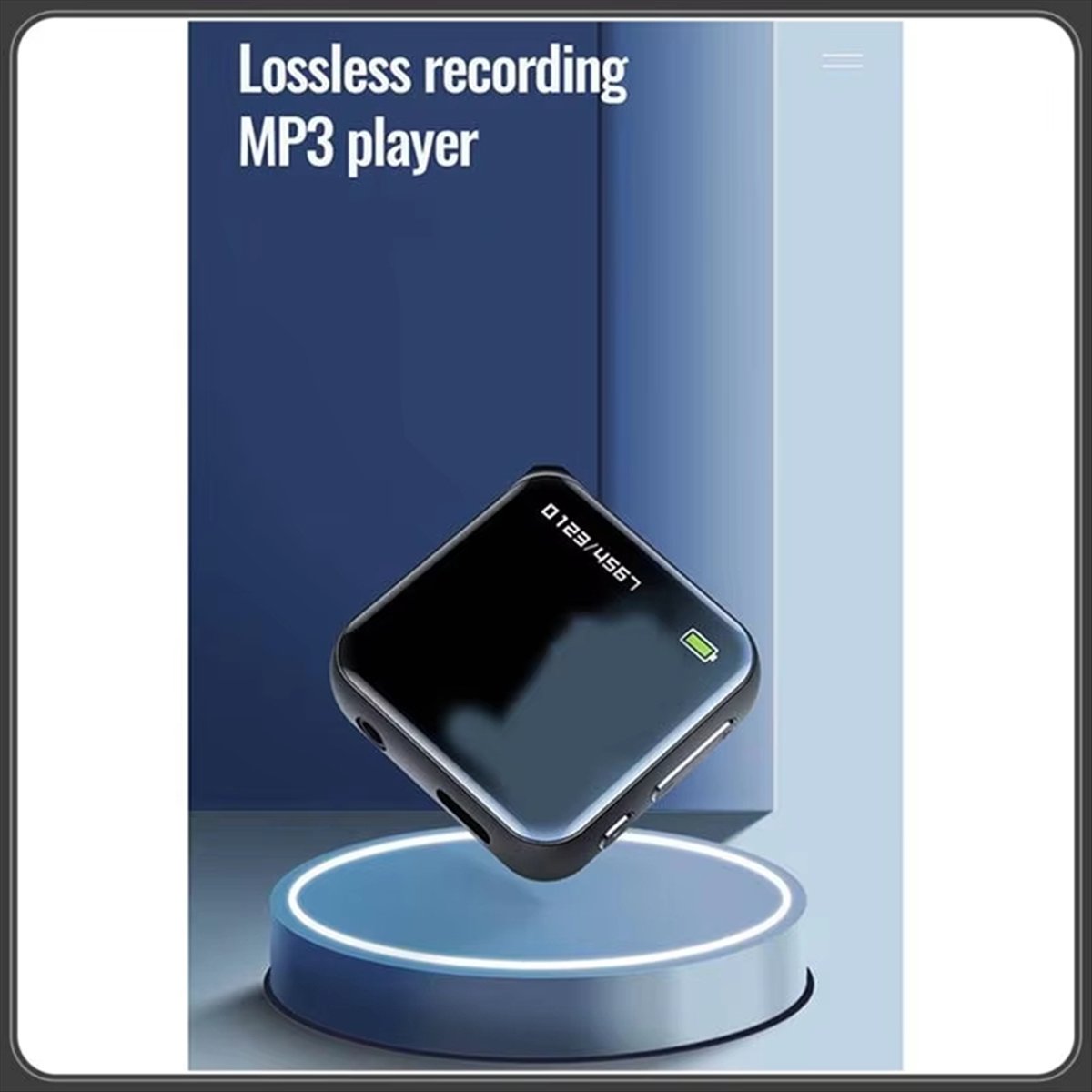 Music Audiobook - Neuer MP3-Player mit Bildschirm, tragbarer Audio-Sprachrekorder,