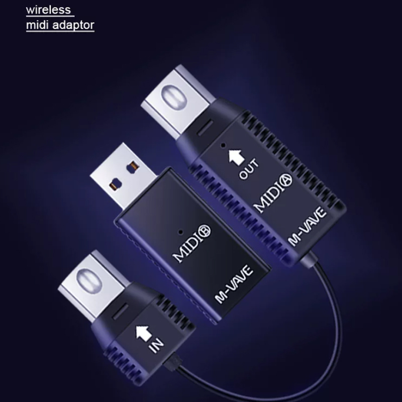 Audio Music Instrumental - Sofort lieferbar: Kabelloser Bluetooth-USB-5-Pin-MIDI-Adapter ohne Latenz