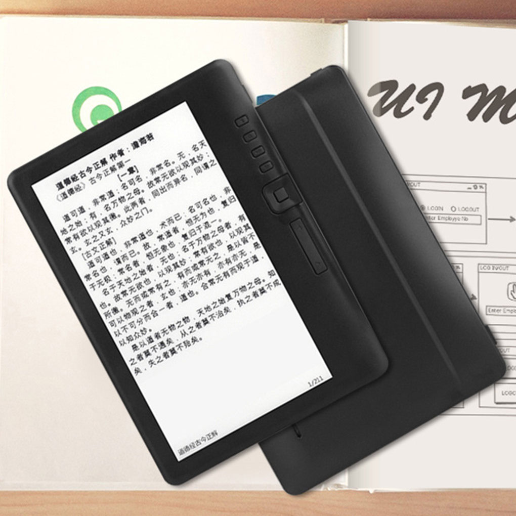 Music Audiobook - E-Book-Reader mit 7-Zoll-HD-TFT-Bildschirm, digitalem MP3-Audio-Musik-Player, Tablet,