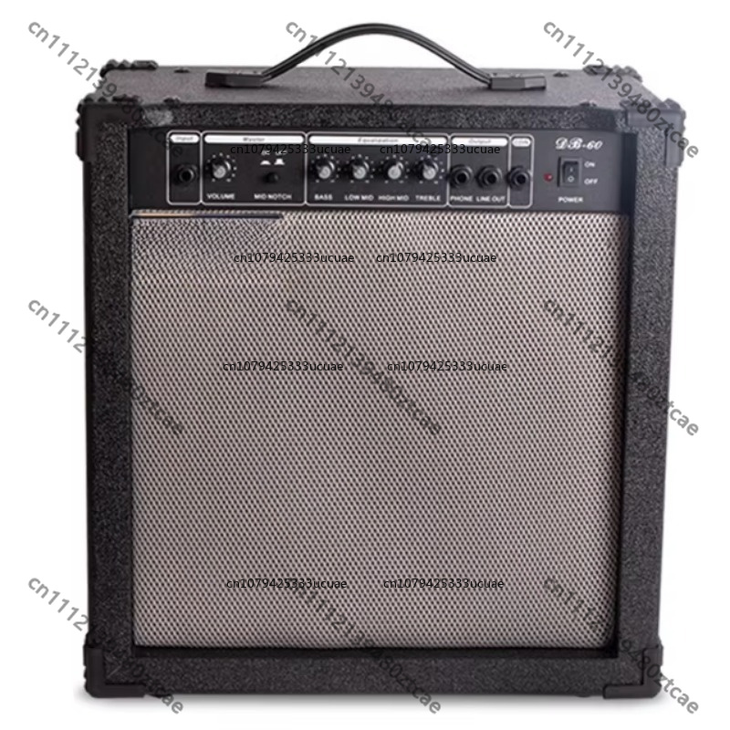 Audio Music Instrumental - 60W E-Bass-Gitarrenverstärker, tragbarer Bass-Lautsprecher für Bandauftritte,