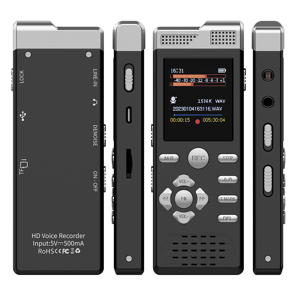 Sprachaktiviertes Dual-Mikrofo – Audio Music Recorder Bewertung und Preis