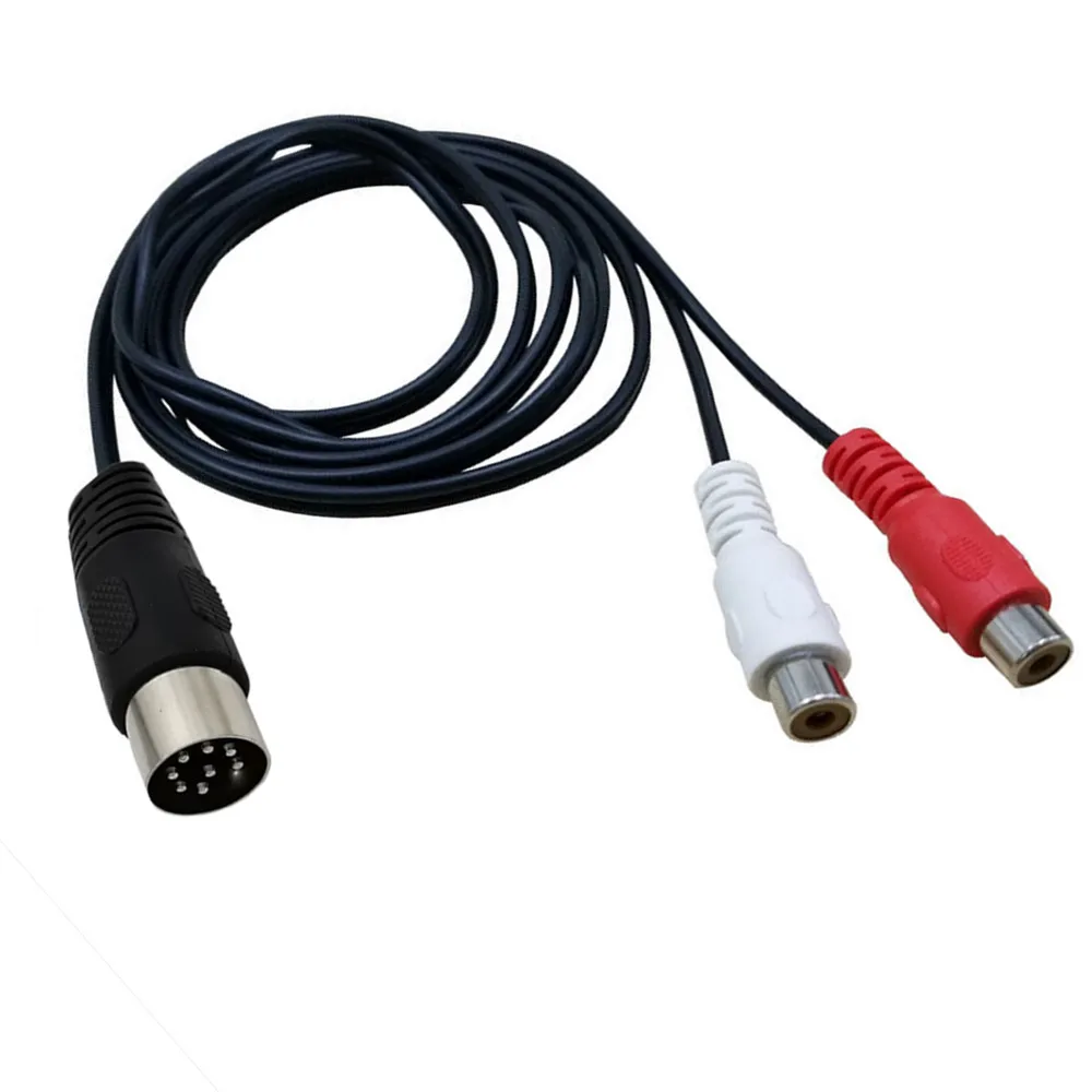 Din 8 Pin auf 2RCA Kabel 8Pin  – Audio Music Instrumental Bewertung und Preis