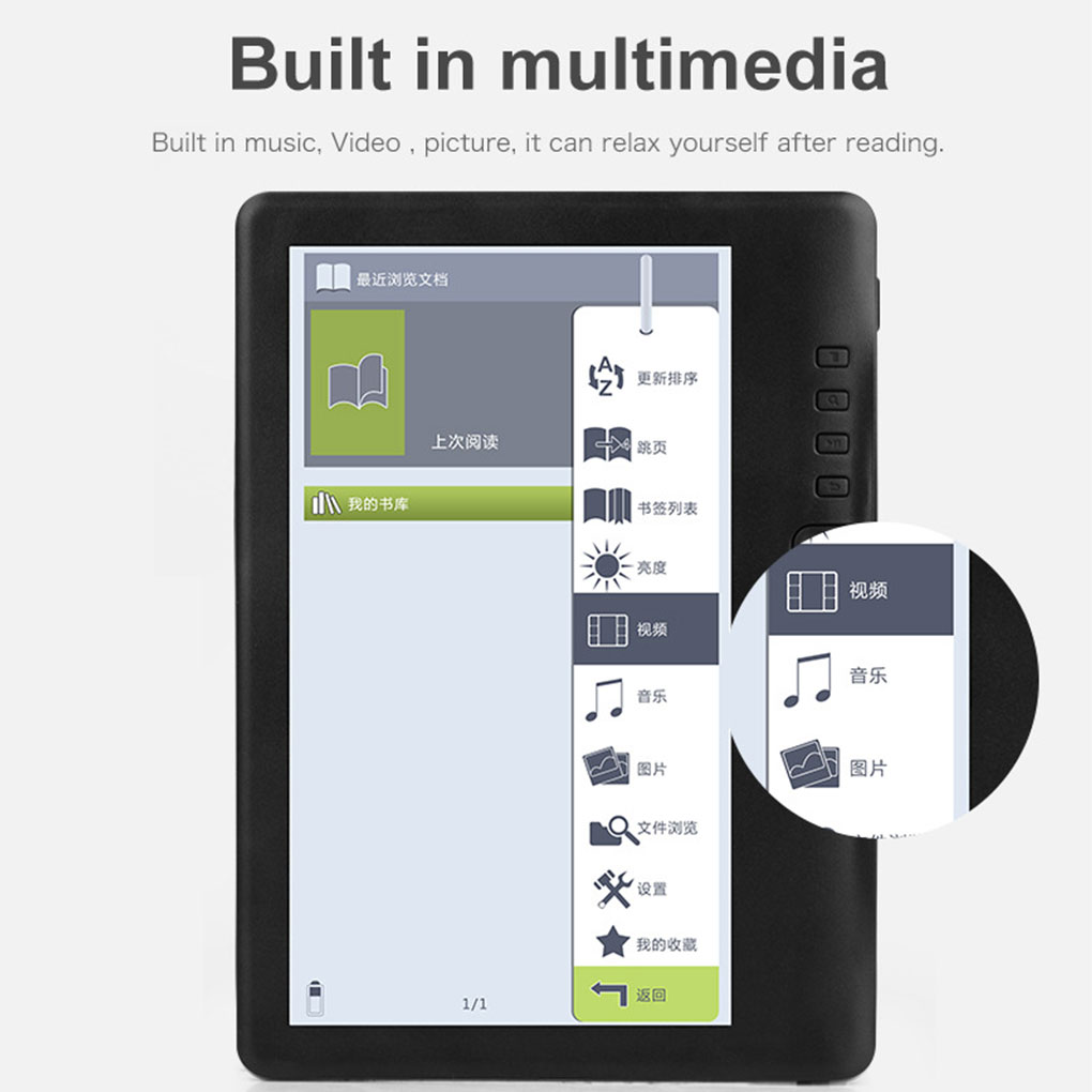 E-Book-Reader mit 7-Zoll-HD-TF – Music Audiobook Bewertung und Preis