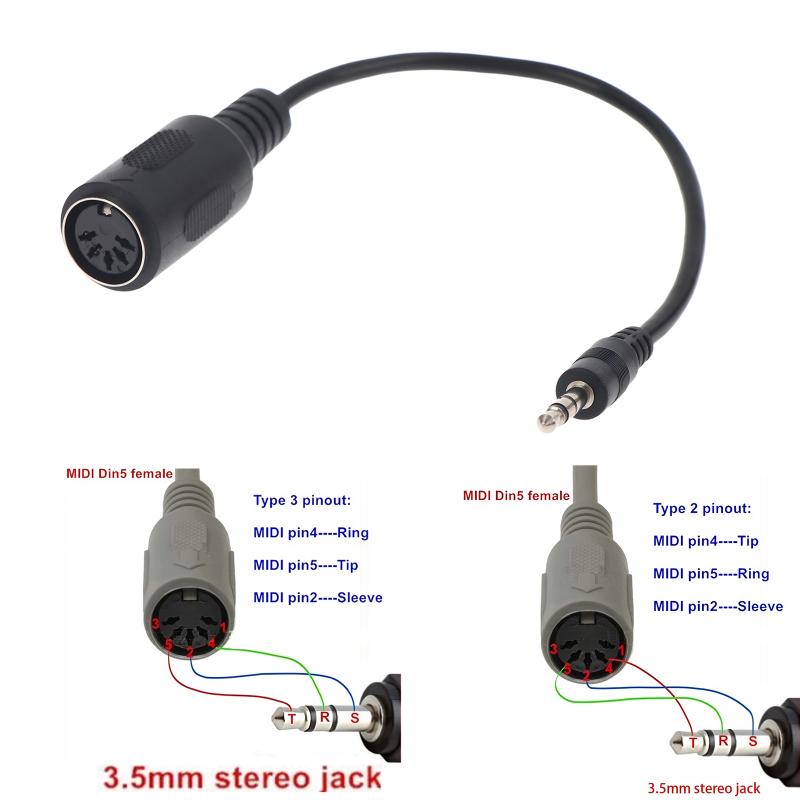 Bestseller MIDI Din 5 zu 3,5mm – Audio Music Instrumental Bewertung und Preis