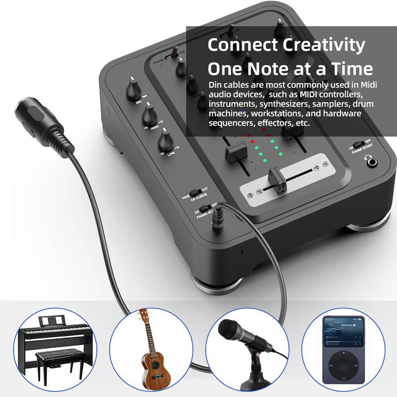 Bestseller MIDI Din 5 zu 3,5mm – Audio Music Instrumental Bewertung und Preis