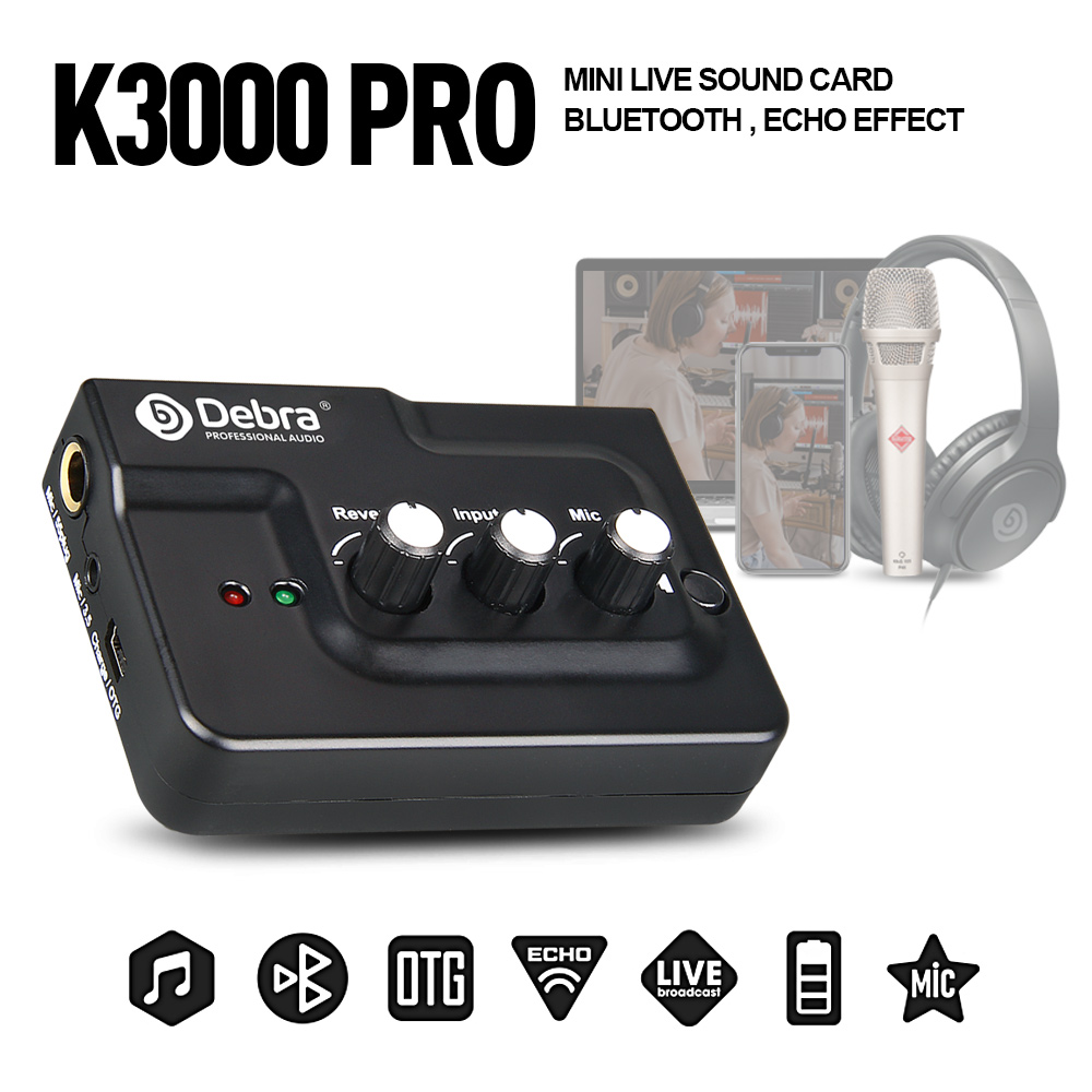 K3000 pro gerichtete Soundkart – Audio Music Recorder Bewertung und Preis
